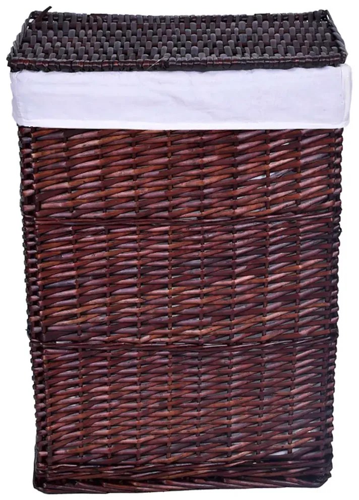 Wiklinowy kosz na pranie wenge 72L T6-G72