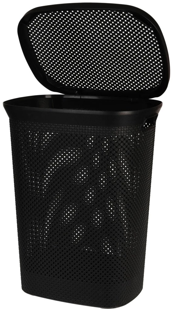 Kosz na pranie z pokrywą, 60 l