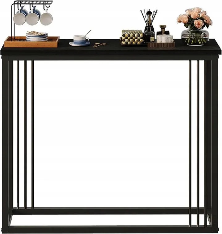Konsola / stół do przedpokoju – czarna, elegancka I funkcjonalna (wys. 75 cm)