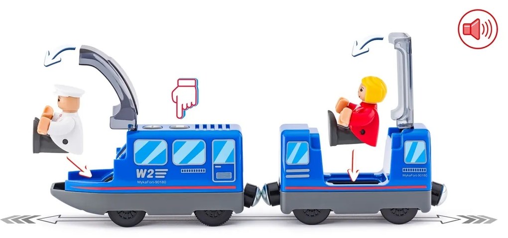 Woody Lokomotywa elektryczna z wagonikiem