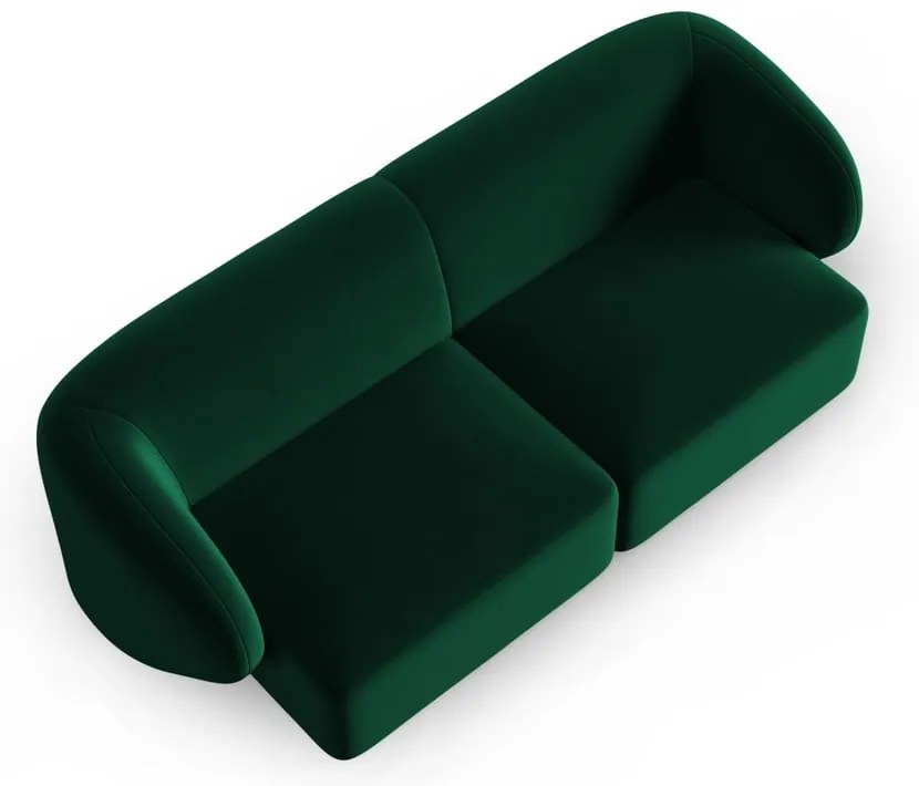 Zielona aksamitna sofa 188 cm Paolo – Milo Casa
