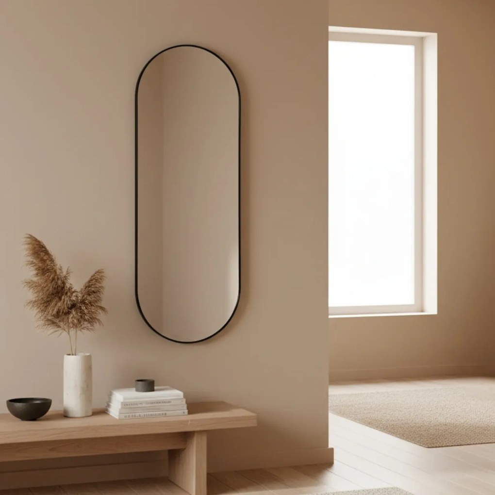 Dekoracyjne lustro wiszące ALVA, 80 x 30 cm