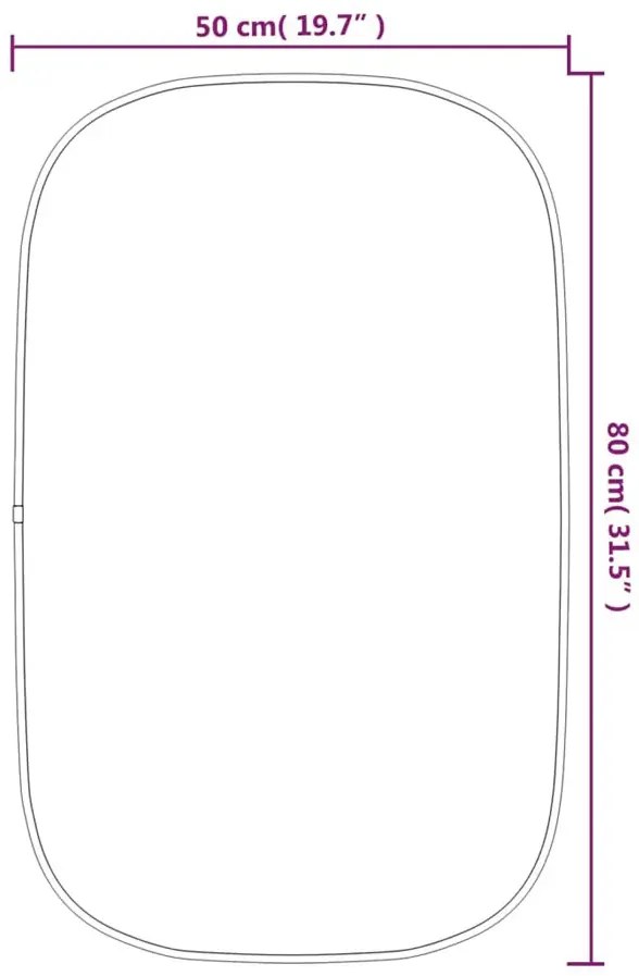 Srebrne nowoczesne lustro w ramie 80x50 cm L5-B27