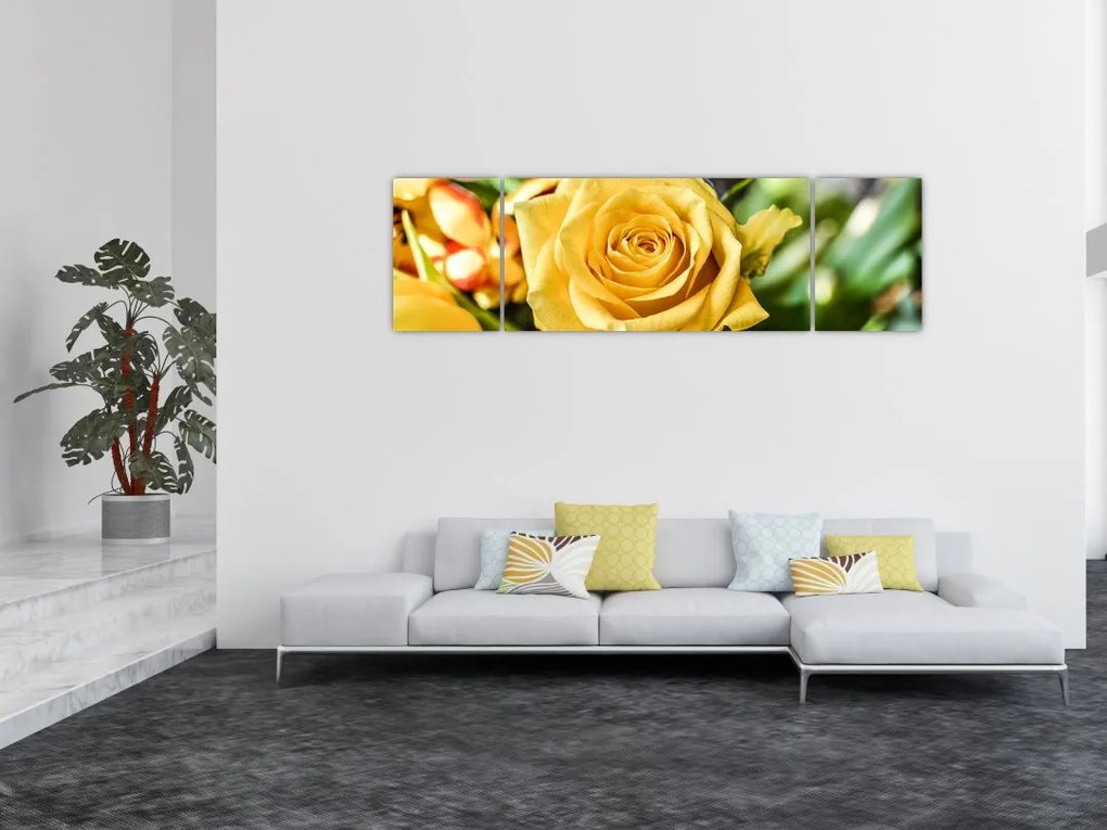 Obraz róży (170x50 cm)
