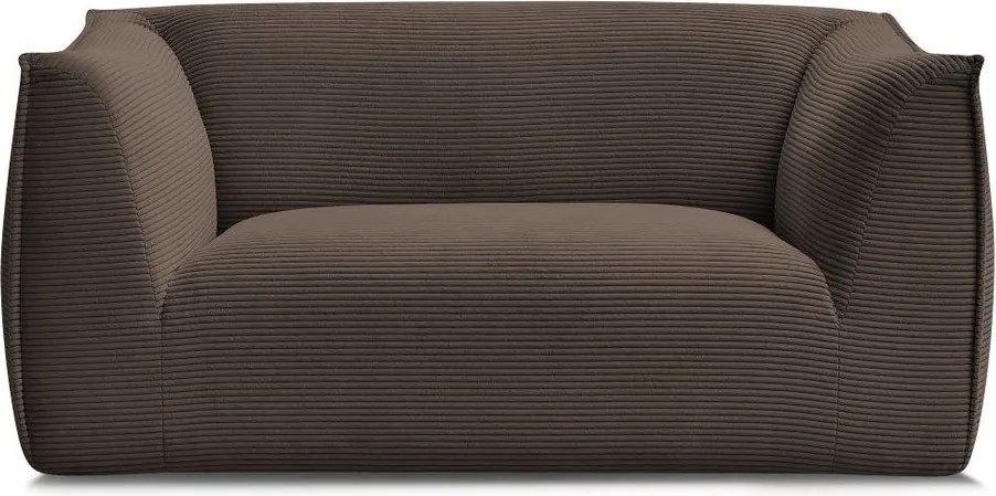Brązowa sztruksowa sofa 170 cm Giorgia – Bobochic Paris