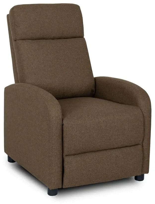 Brązowy Fotel Z Podnóżkiem Do Pokoju P0-R68