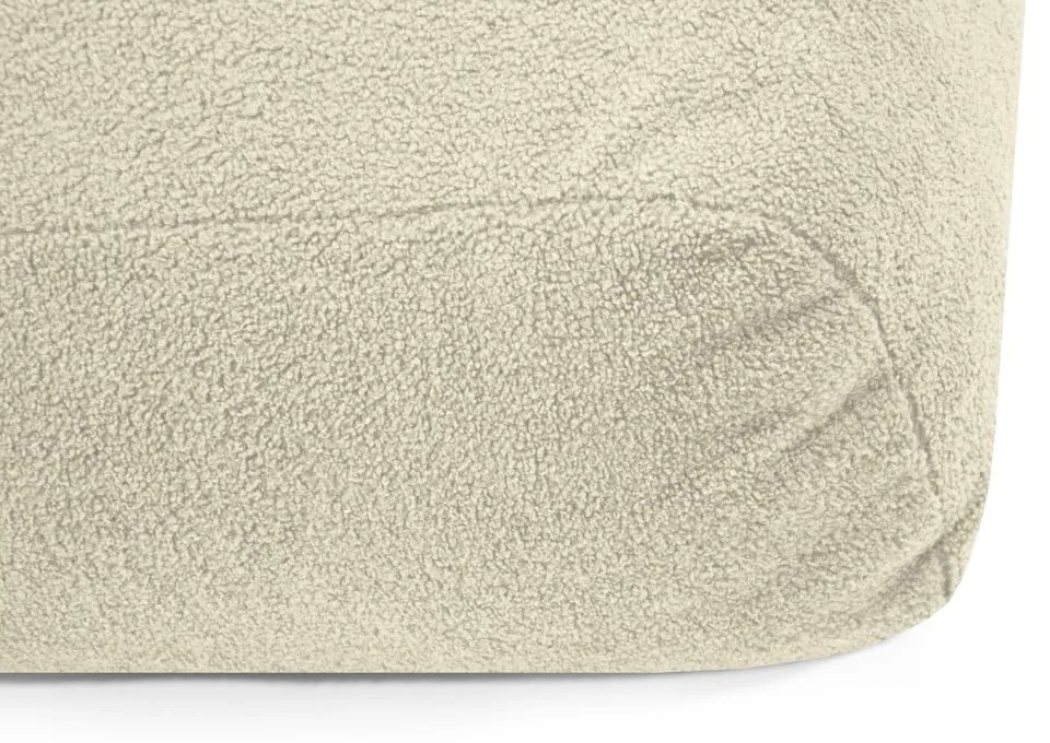 Jasnoszary dziecięcy worek do siedzenia z materiału bouclé Snug 80 Bear – SLOWDOWN