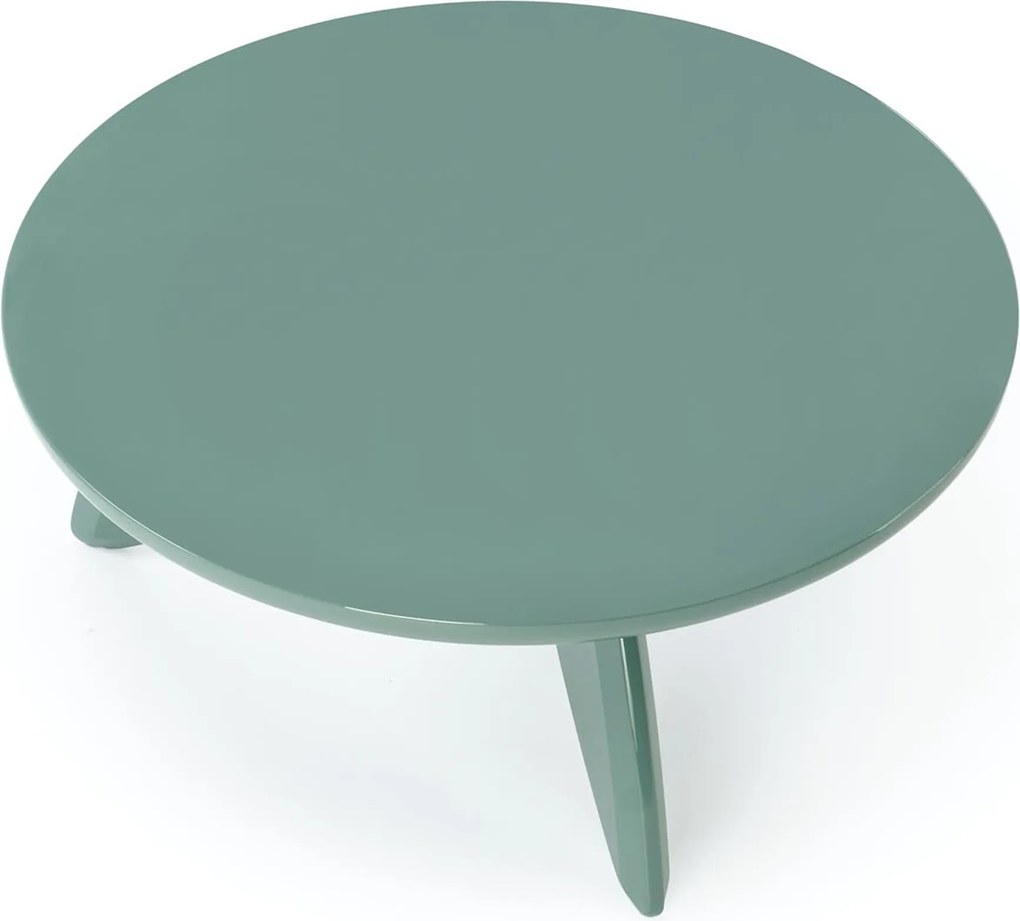 Stolik kawowy okrągły Lumis 80 cm - zielony
