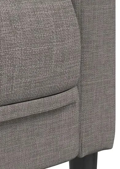 Tapicerowany fotel wypoczynkowy taupe T2-S77