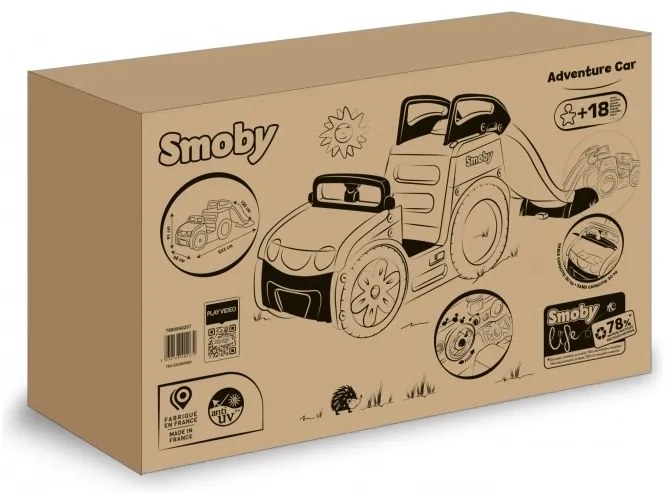 Smoby samochód przygód 3w1