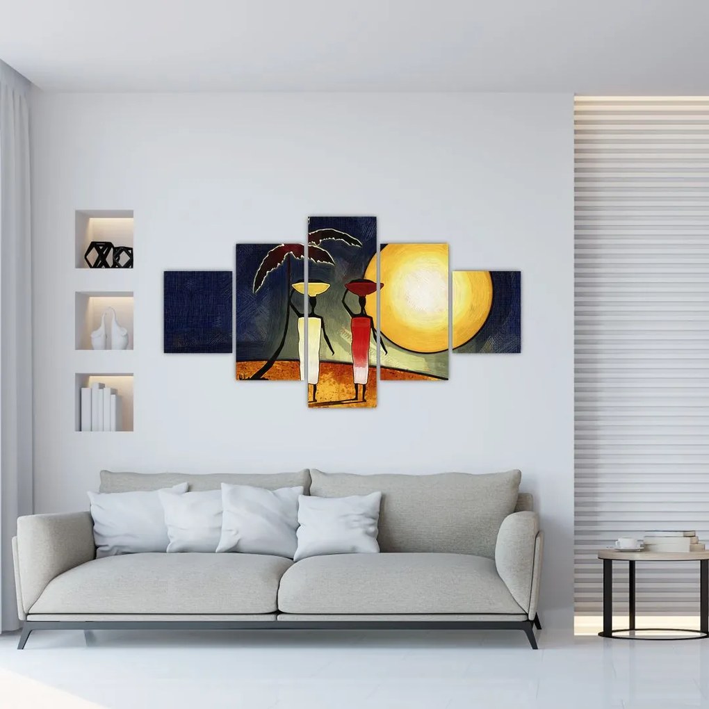 Obraz starożytnego obrazu (125x70 cm)