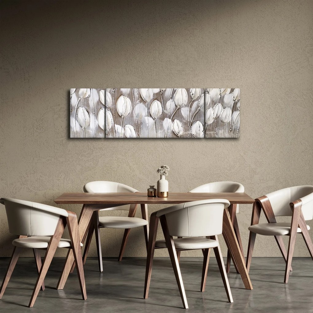 Obraz - Ułożone tulipany (170x50 cm)