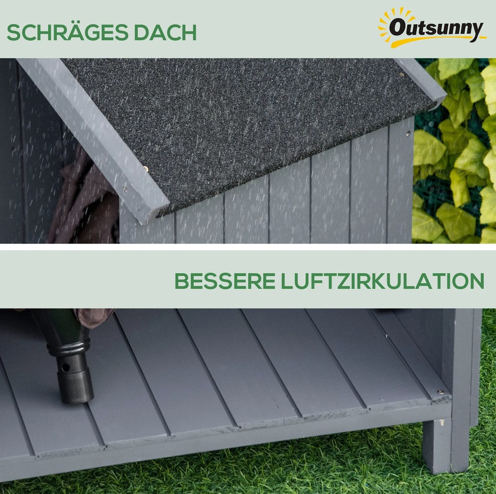 Outsunny Szafka na urządzenia z drzwiami