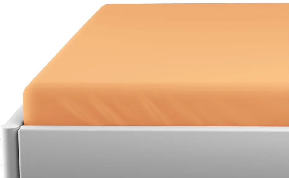 PrzytulneMieszkanie.pl Prześcieradło Jersey do dziecięcego łóżeczka EXCLUSIVE 70x140 cm łososiowe