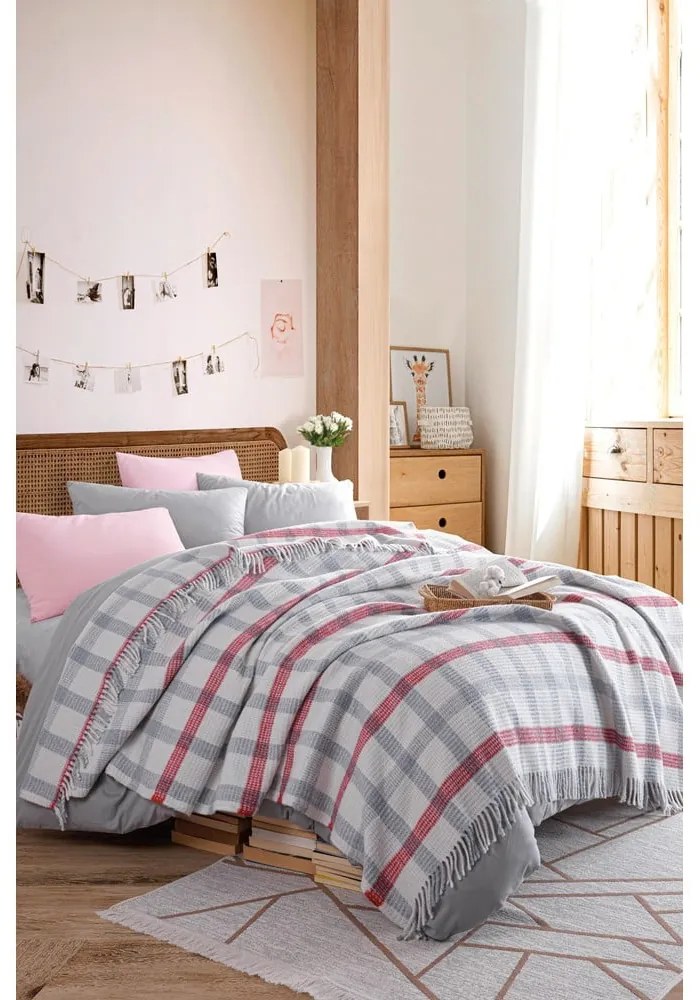 Szara narzuta 180x220 cm Warm Soft – Mijolnir