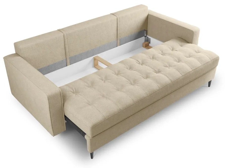 Beżowa rozkładana sofa Milo Casa Santo