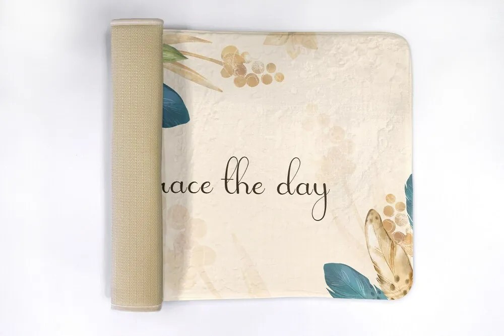 Dywanik łazienkowy Dywanik łazienkowy Kwiaty i Pióra