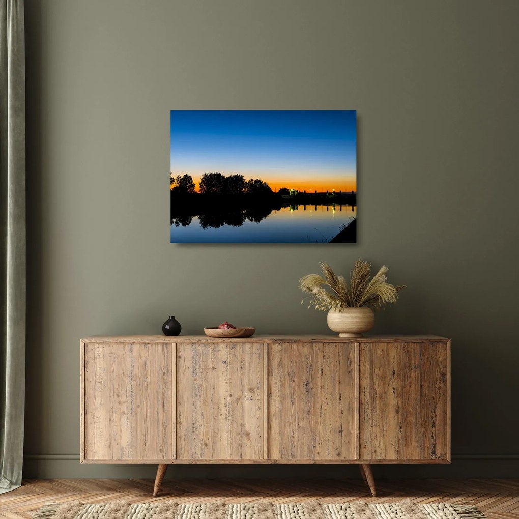 Obraz na szkle - zachoód słońca (70x50 cm)