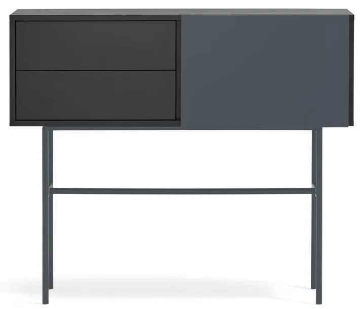 Czarno-antracytowa konsola 35x110 cm Nube – Teulat