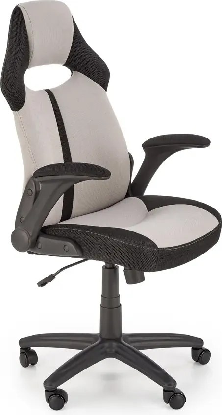 Szary Fotel Tapicerowany Obrotowy P1-R40