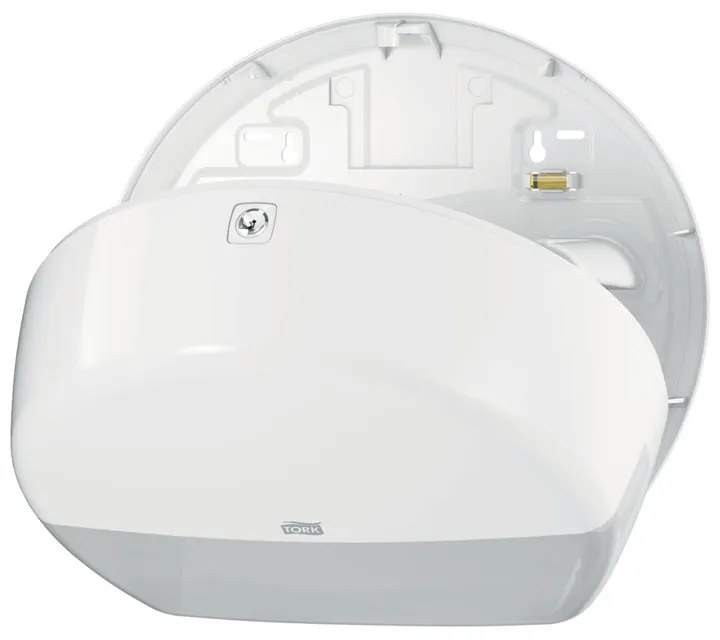 Dozownik Tork na papier toaletowy - T2 Mini Rolka Jumbo, Biały / Szary