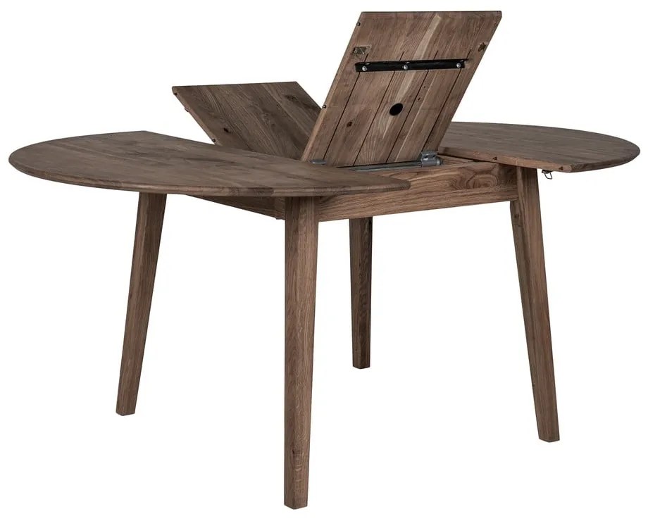 Okrągły rozkładany stół z litego drewna dębowego ø 118 cm Metz – House Nordic