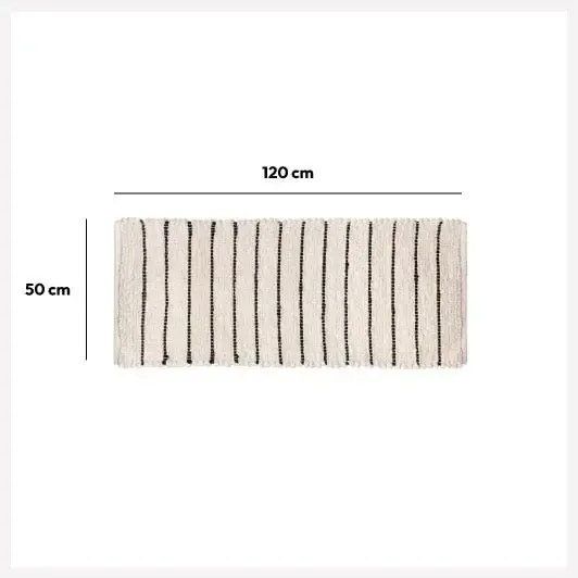Dywan kremowy STRIPED 50x120 cm