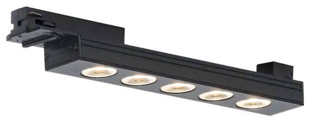 Modern Black Ceiling Lamp for 1-Phase Track System 5W 370 lm 3000K - Iconic Tsiri Nowoczesny Oswietlenie wewnetrzne