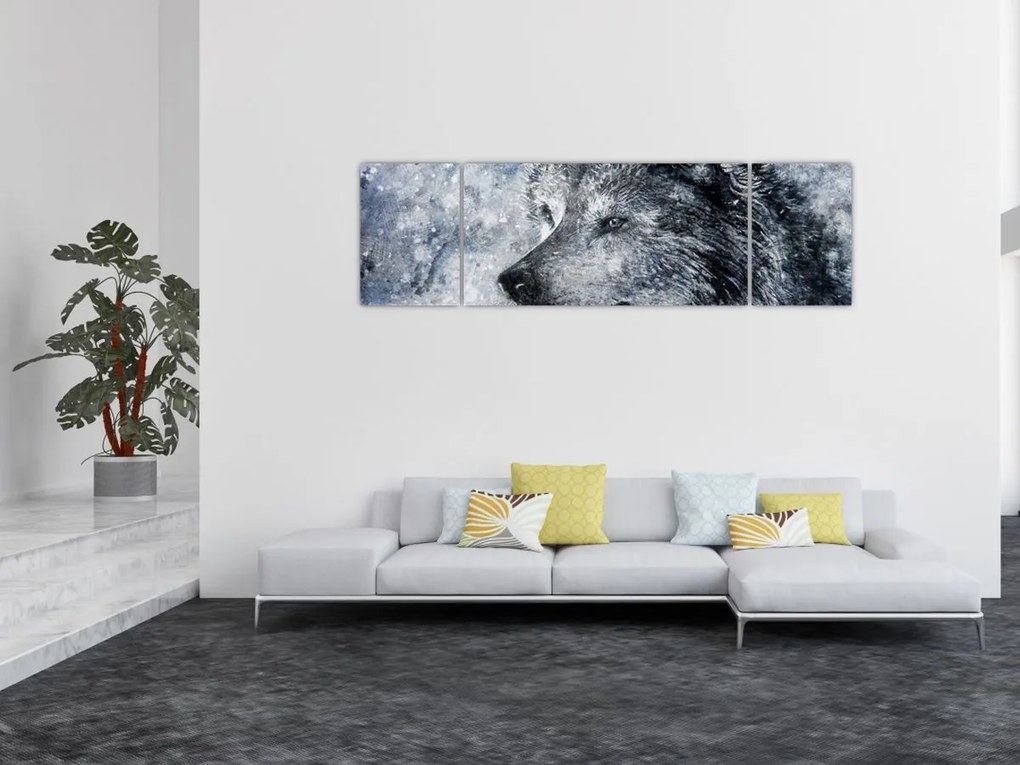 Obraz - Wilk z kreskówki (170x50 cm)