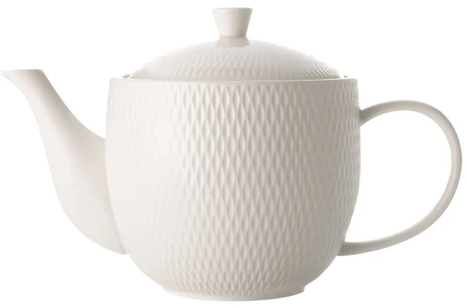 Biały porcelanowy dzbanek do herbaty Maxwell &amp; Williams Diamonds, 800 ml
