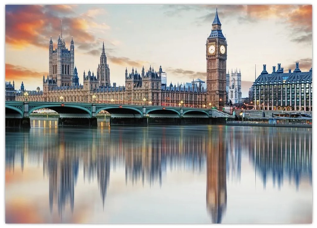 Obraz - Houses of Parliament w Londynie (70x50 cm)