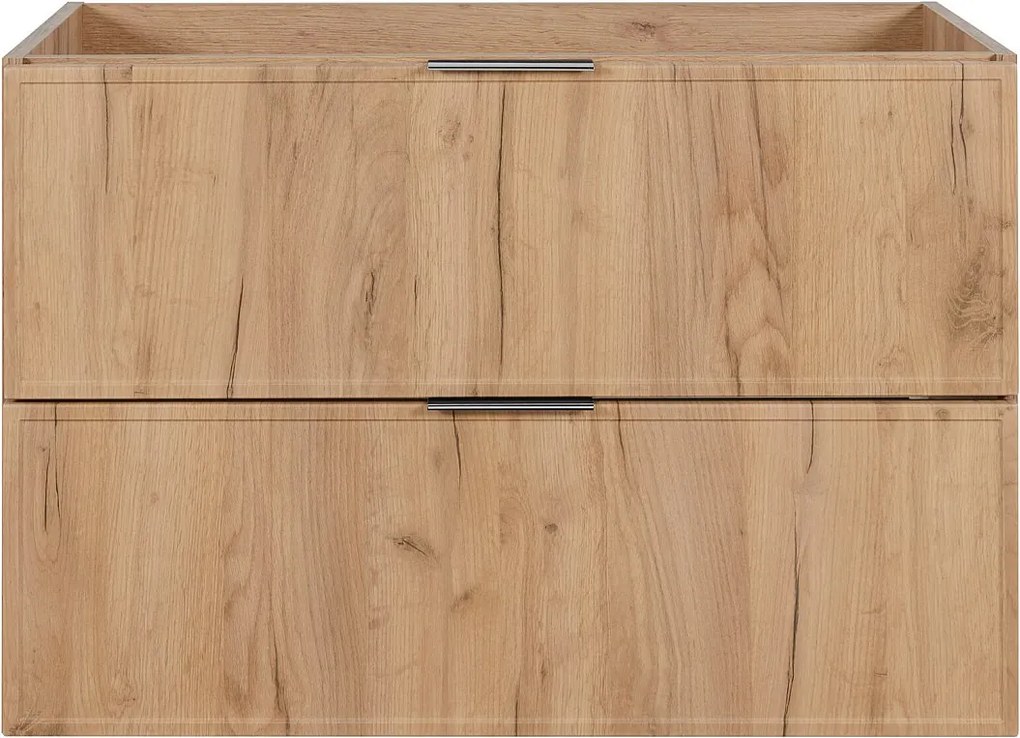 Szafka łazienkowa, Dąb Craft, uchwyt srebrny, 46 x 80 x 57 cm