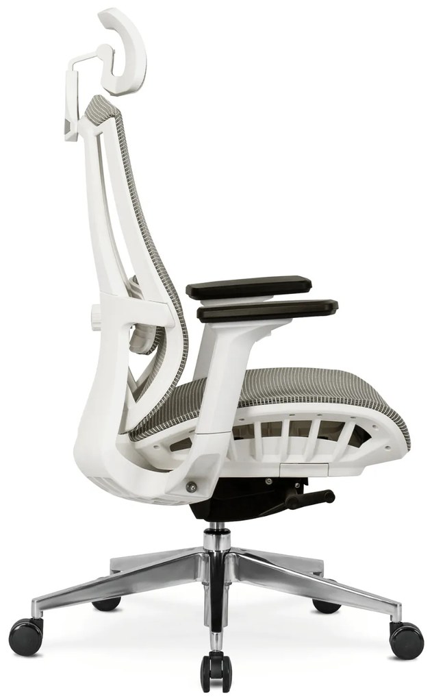 Fotel Biurowy Ergonomiczny Obrotowy SKY Beżowy Nowoczesny
