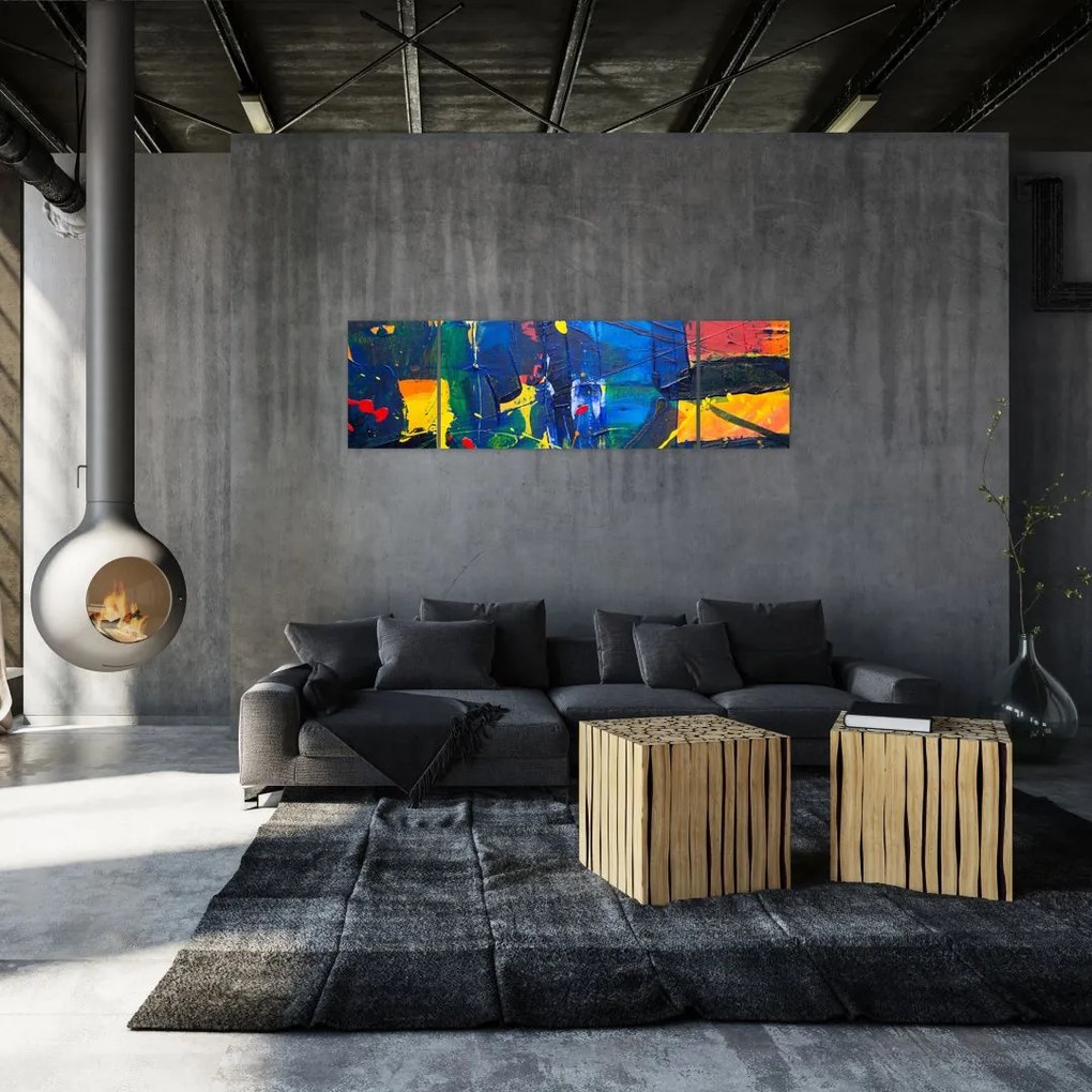 Obraz - Abstrakcja (170x50 cm)