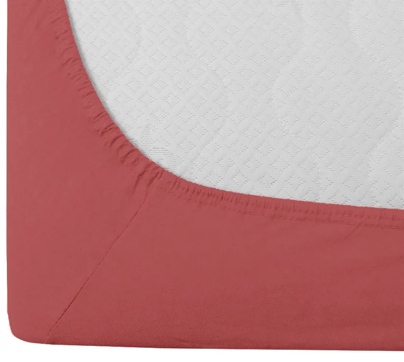 PrzytulneMieszkanie.pl Prześcieradło jersey ciemnoróżowe 90 x 200 cm