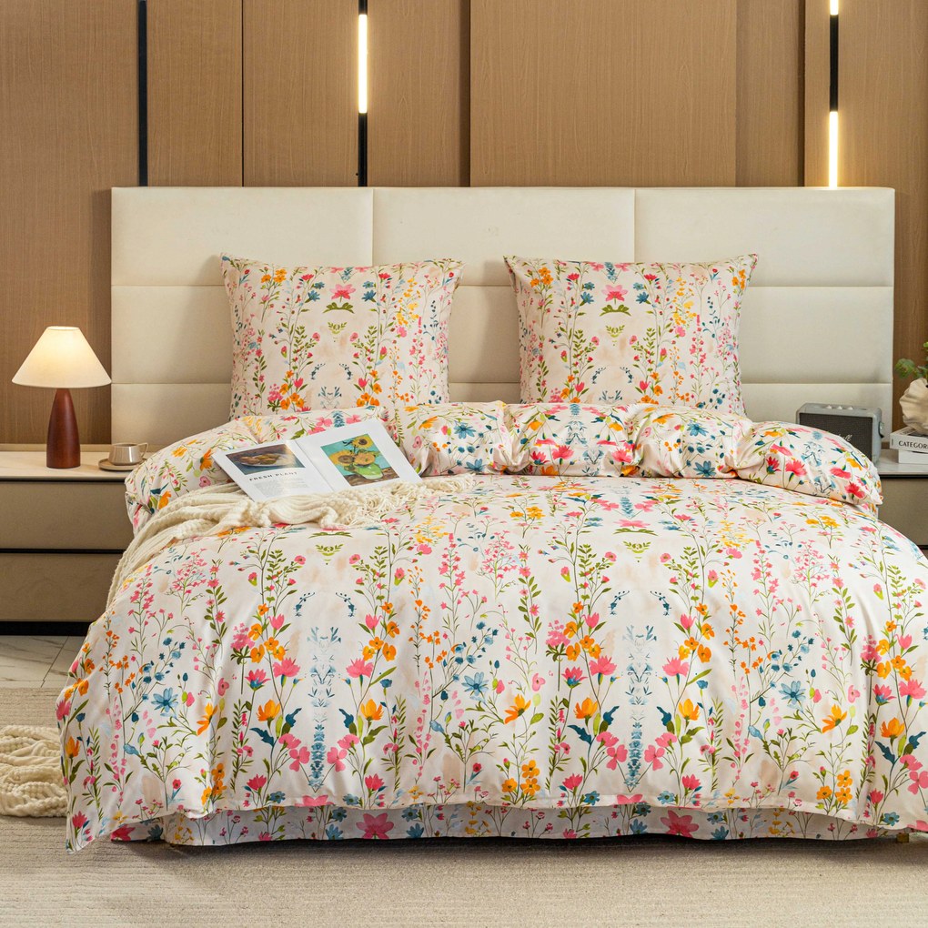 PrzytulneMieszkanie.pl PrzytulneMieszkanie.pl Pościel z mikrofibry MILLEFLEUR kolorowa Rozmiar pościeli: 2 szt 70 x 90 cm | 200 x 220 cm