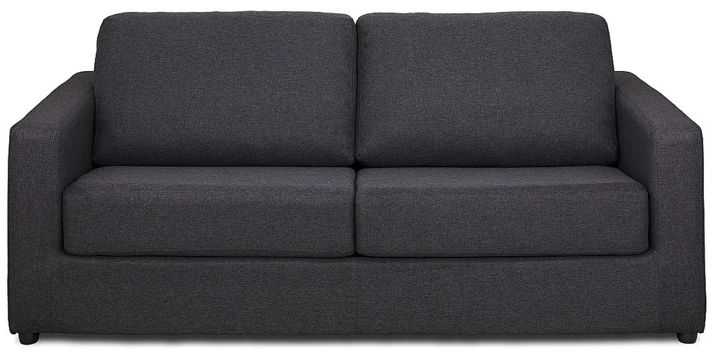 Kanapa 3-osobowa rozkładana z antracytowej tkaniny DONETO