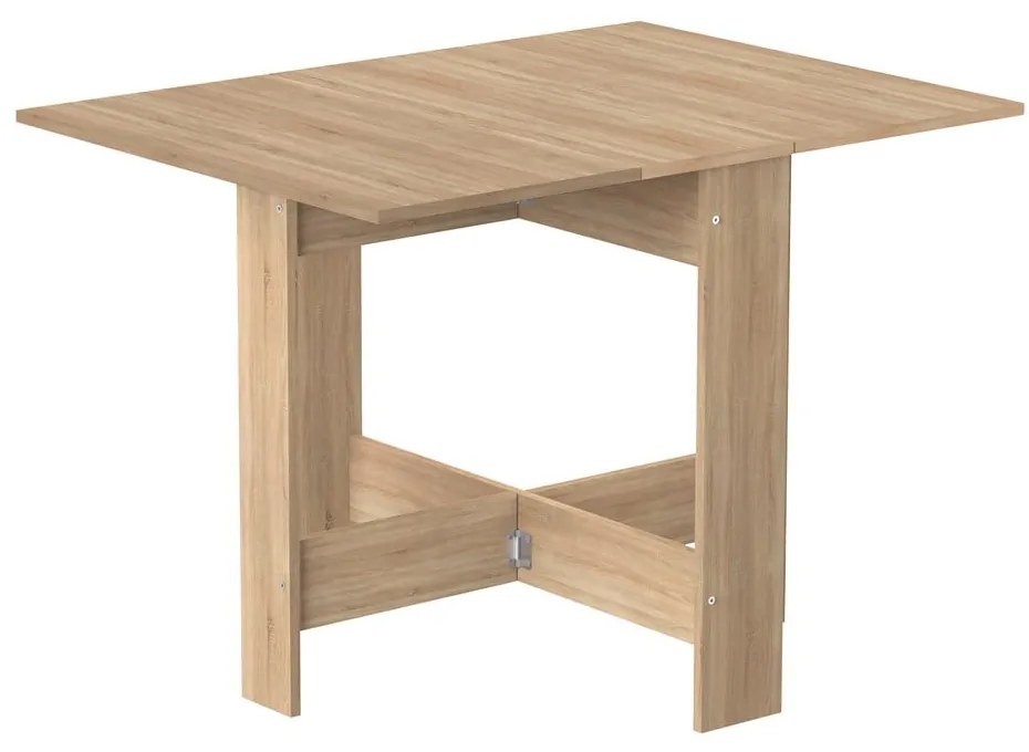 Rozkładany stół w dekorze dębu 76x28 cm Papillon – TemaHome