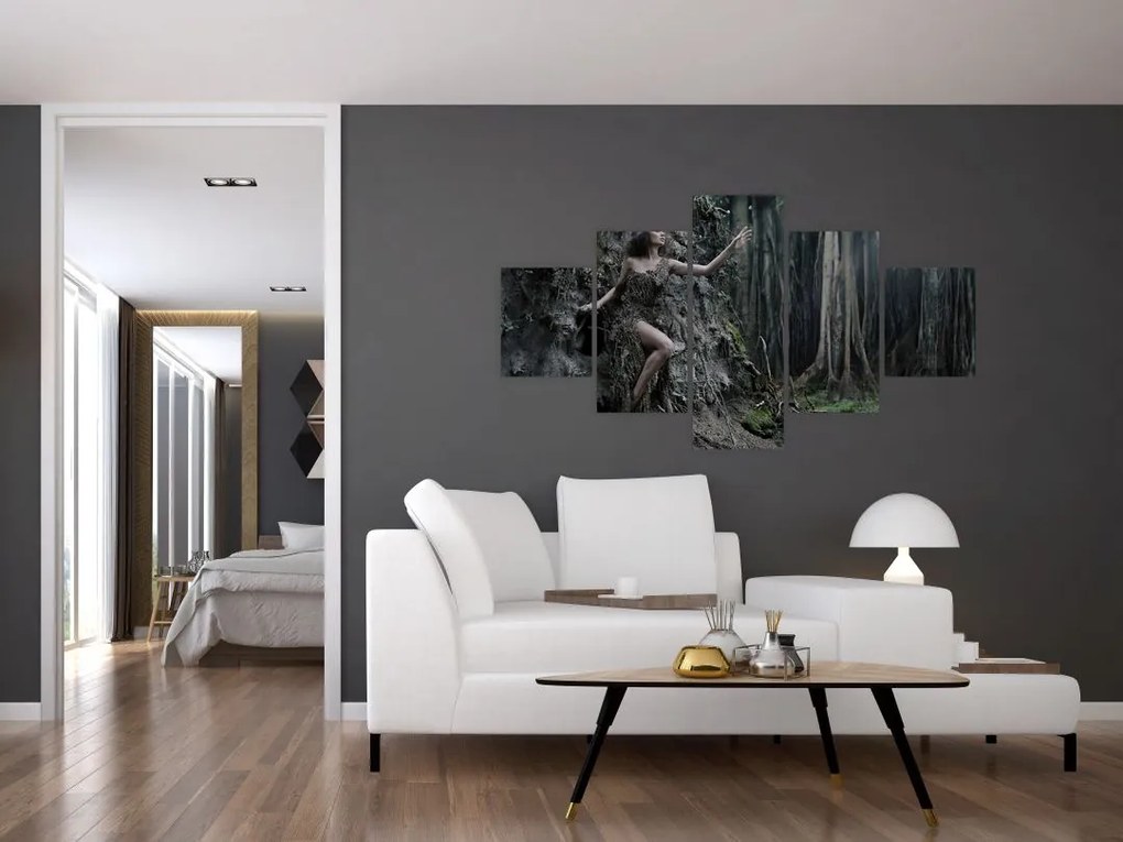 Obraz - Leśna wróżka (125x70 cm)