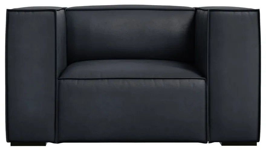 Ciemnoniebieski skórzany fotel Madame – Windsor &amp; Co Sofas