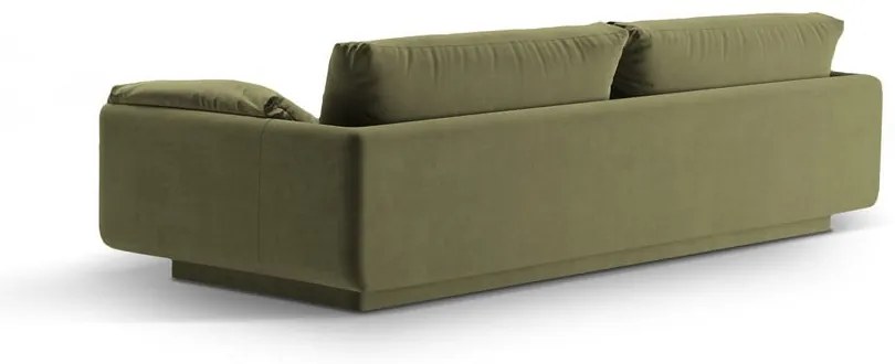 Jasnozielona aksamitna sofa 250 cm Torino – Micadoni