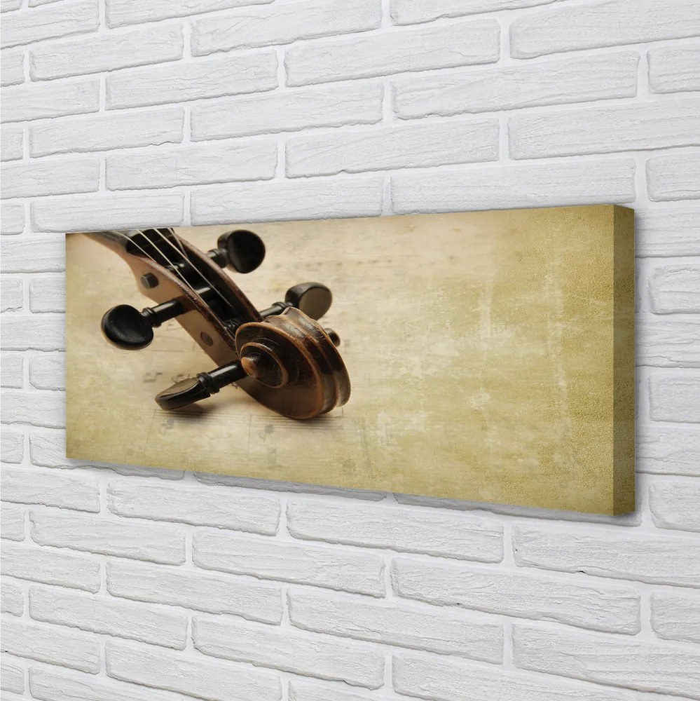 Duży obraz na płótnie Kompozycja Muzyczna Na Strunach