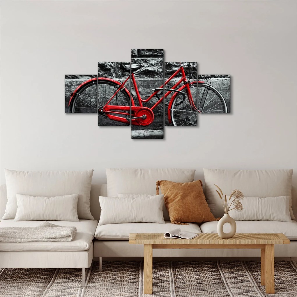 Obraz - Zabytkowy rower (125x70 cm)