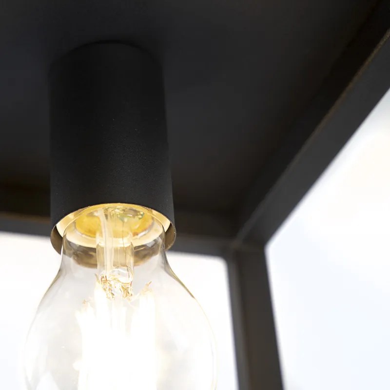 Industrialna lampa wisząca czarna - CagePrzemysłowy Oswietlenie wewnetrzne