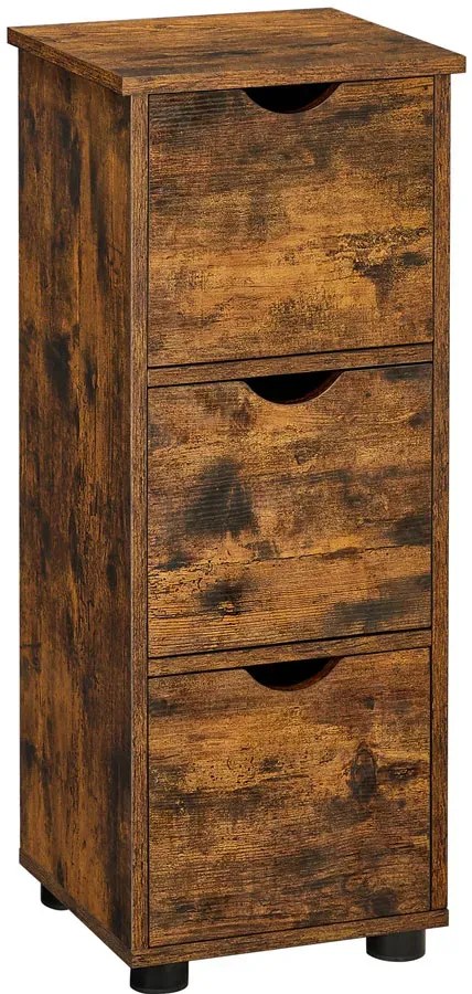 Rustykalna szafka łazienkowa z 3 szufladami B8-C74