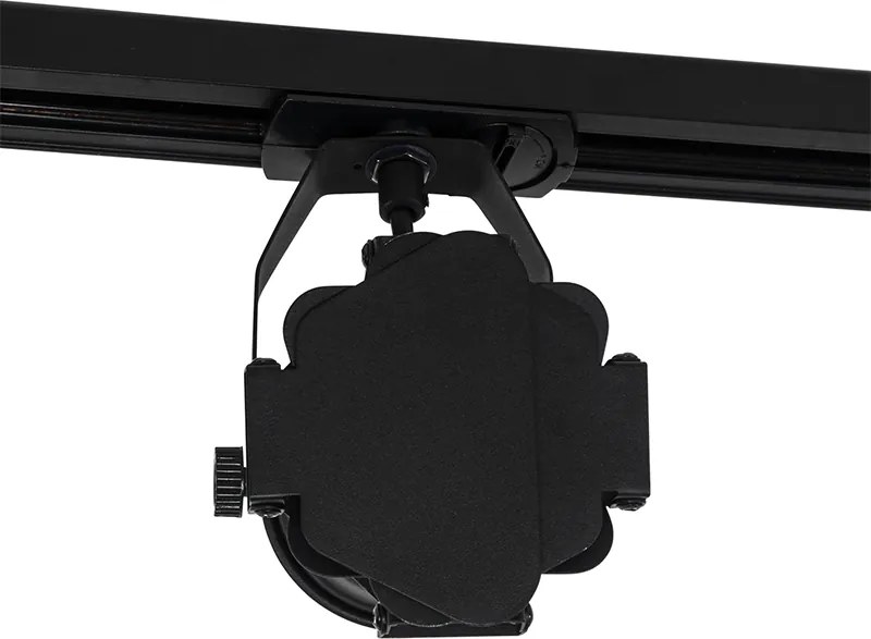 System oświetleniowy szynowy z 5 reflektorami czarny - Movie
