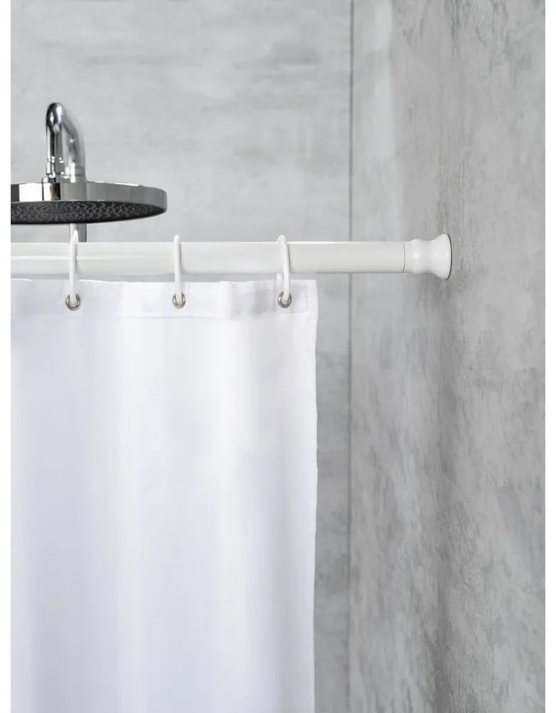 Biały drążek na zasłonę prysznicową 110 - 185 cm – Wenko