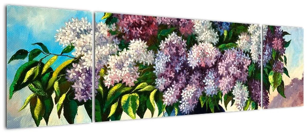 Obraz - Bukiet bzu (170x50 cm)