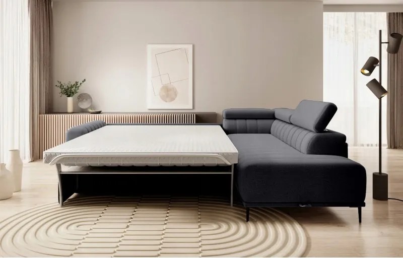 Narożnik GANDI 120 Prawostronny system włoski Salvador 16 Grafitowy WERSAL