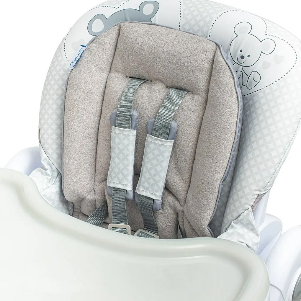 Baby Mix Krzesełko do karmienia dla dzieci, szary